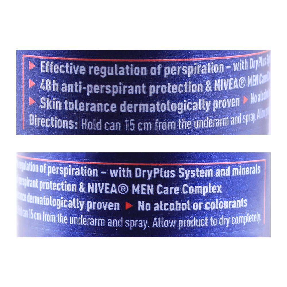 Nivea Men 48H Dry Impact Plus Deodorant Spray| Germany | Dedorant for Men.