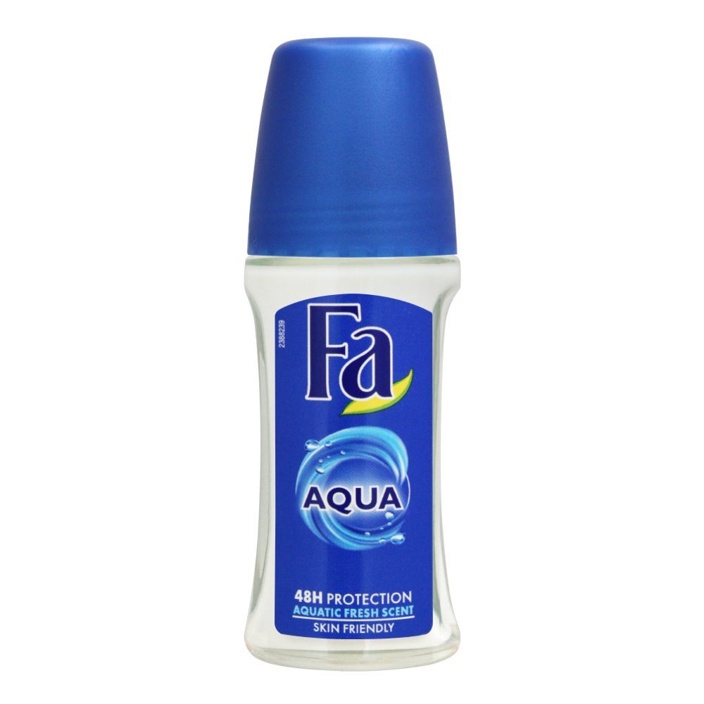 Fa 48H Protection Aqua Aquatic Fresh Scent Roll-On Deodorant,| Deodorant | For Women
