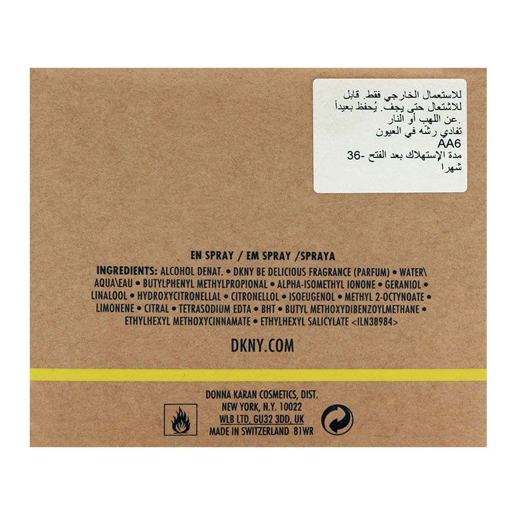 DKNY Be Delicious Women Eau De Parfum, 100ml | Switzerland | Fragrance For Women