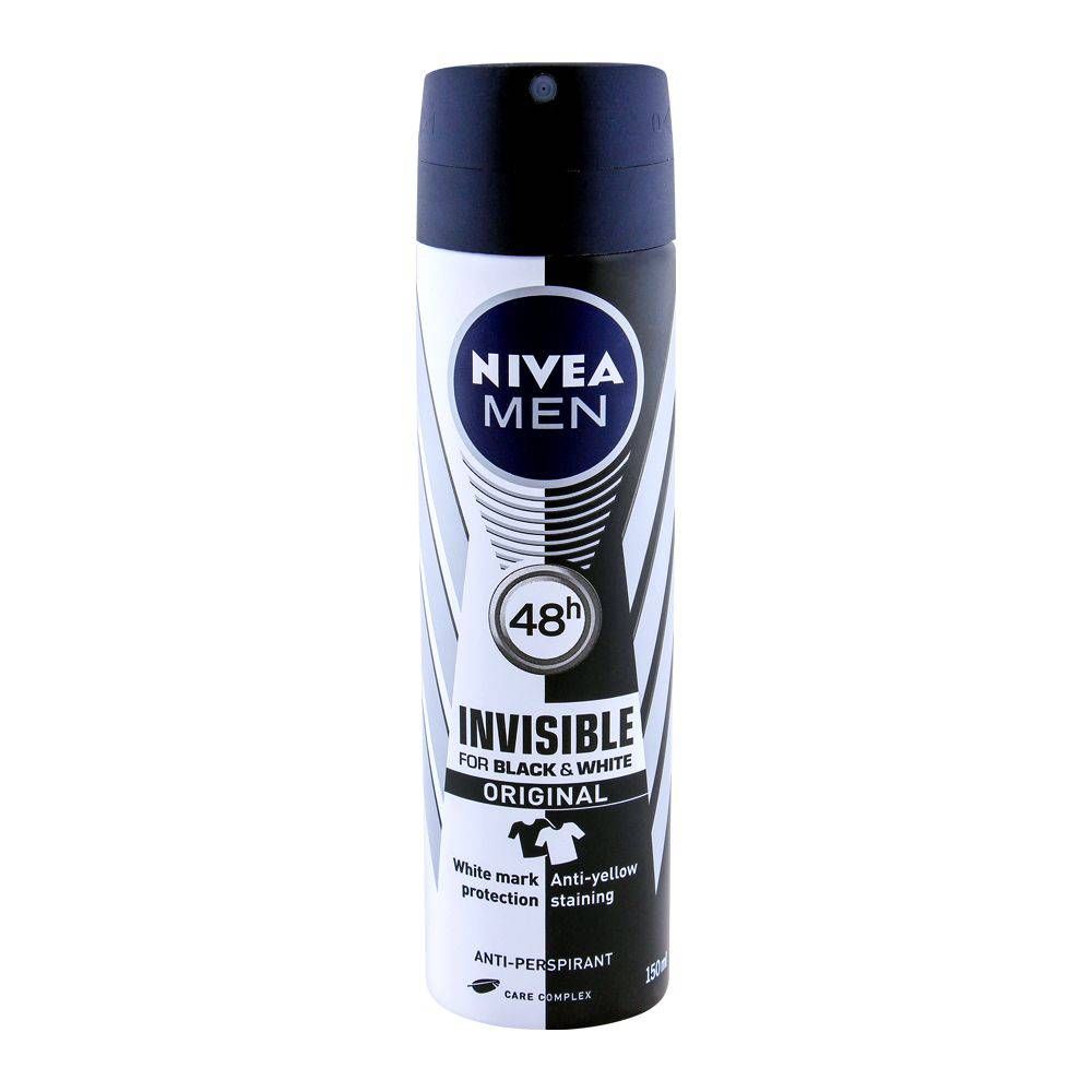 Nivea Men 48H Invisible Original Deodorant Spray, For Black & White| Germany | Dedorant for Men.
