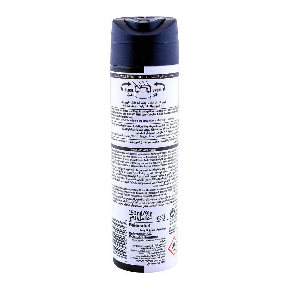 Nivea Men 48H Invisible Original Deodorant Spray, For Black & White| Germany | Dedorant for Men.