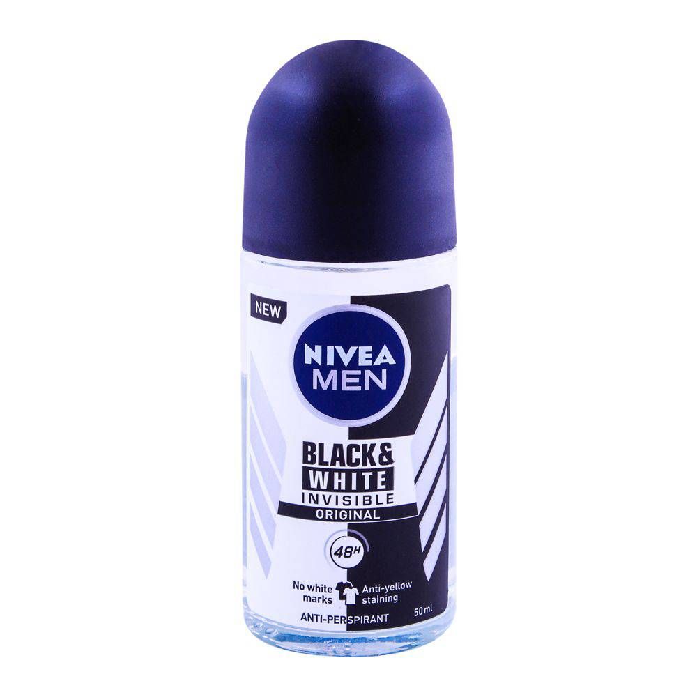 Nivea Men 48H Invisible Original Roll On, For Black & White | Germany | Dedorant for Men.