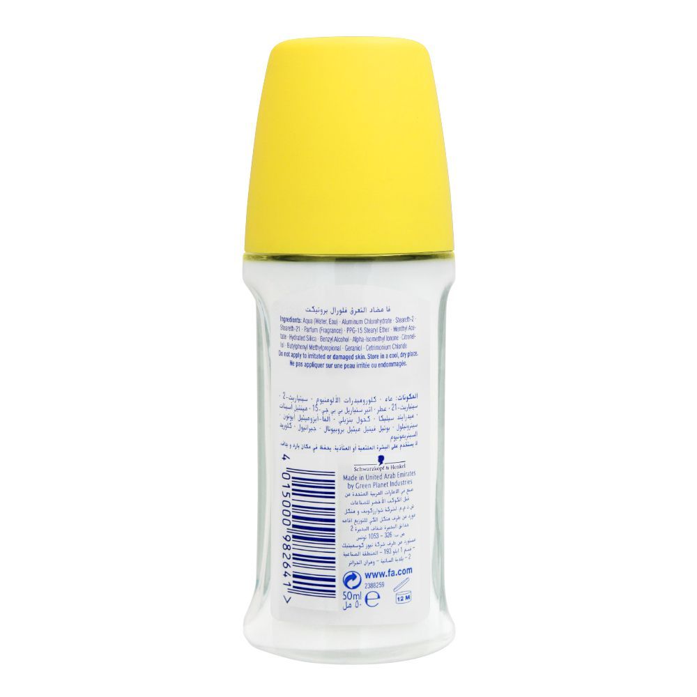 Fa 48H Protection Floral Protect Viola & Orchid Scent Roll-On DeodoraT| Deodorant | For Women