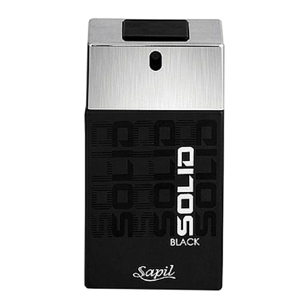 Sapil Solid Black For Men Eau De Toilette| United Arab Emirates| Fragrances For Men.