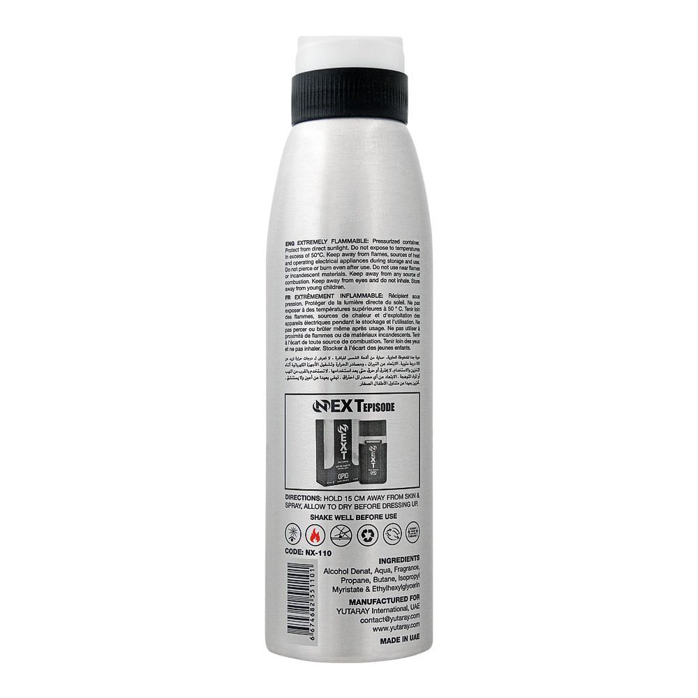Opio Next Deodorant Body Spray, | United Arab Emirates | For Men.