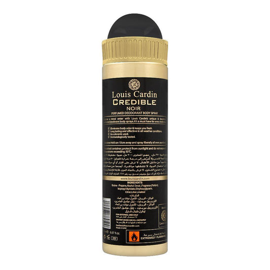 Louis Cardin Credible Noir Deodorant Spray| United Arab Emirates | For Men.