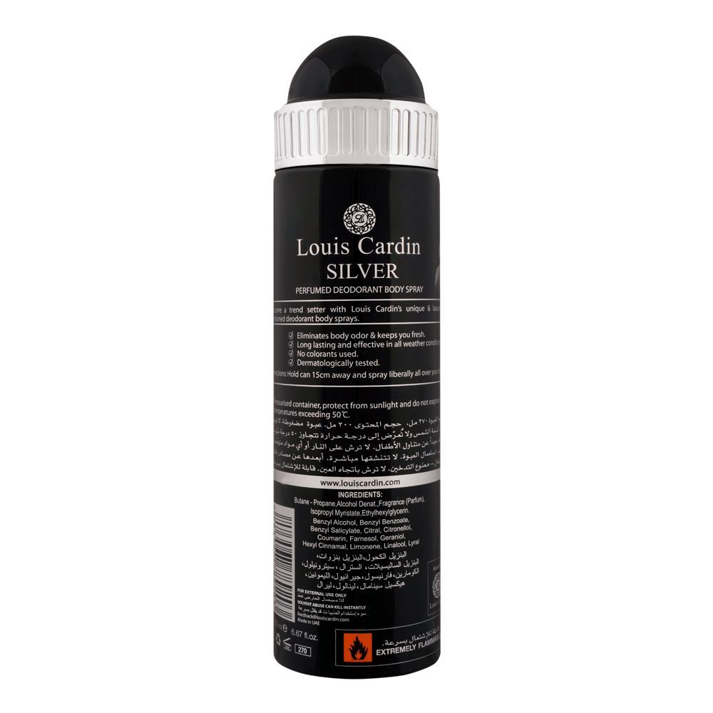 Louis Cardin Silver Homme Deo Spray| United Arab Emirates | For Men