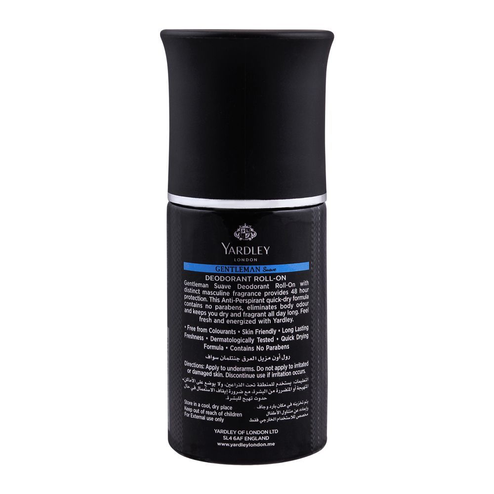 Yardley Gentleman Suave Roll-On Deodorant |United Kingdom | For Men.