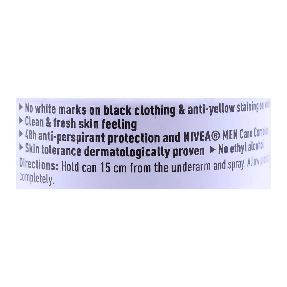 |Nivea Men 48H Invisible Deodorant Spray, For Black & White Germany | Dedorant for Men.