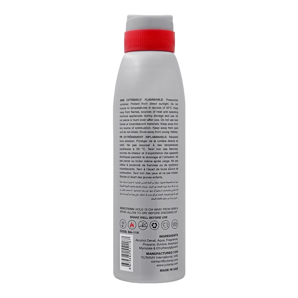 Opio Black Arrow Deodorant Body Spray| United Arab Emirates | For Men.