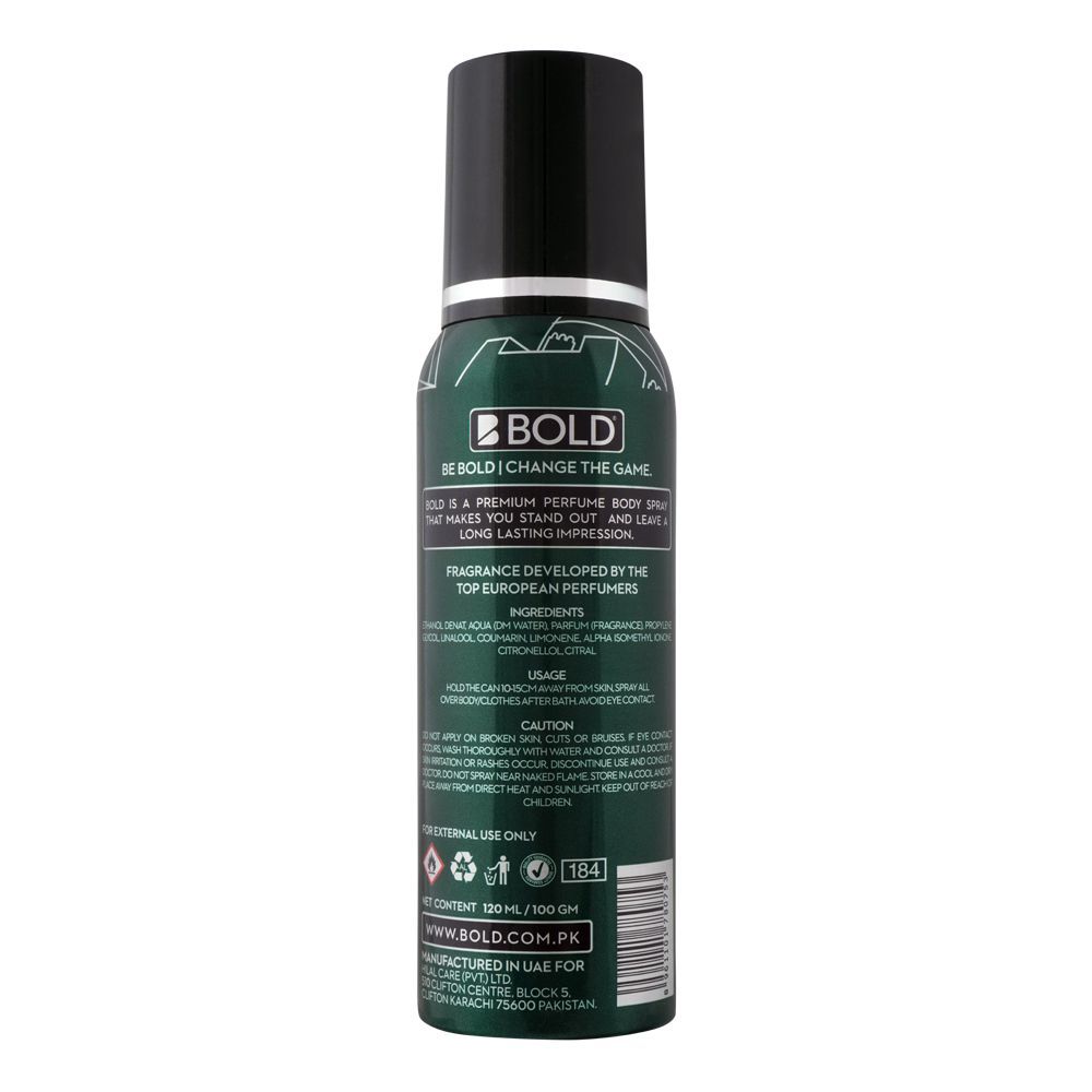 Bold Pakistan Edition Perfumed Body Spray| Deodorant | For Men