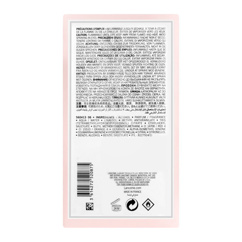 Lancome La Vie Est Belle En Rose Eau De Toilette| France| Fragrance For Women.