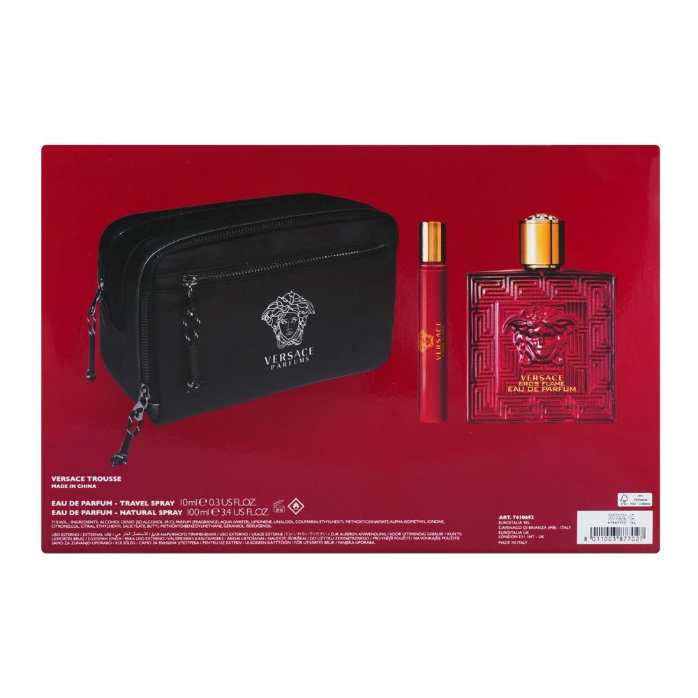 Versace Eros Flame Perfume Set | Italy | Fragrances For Men.