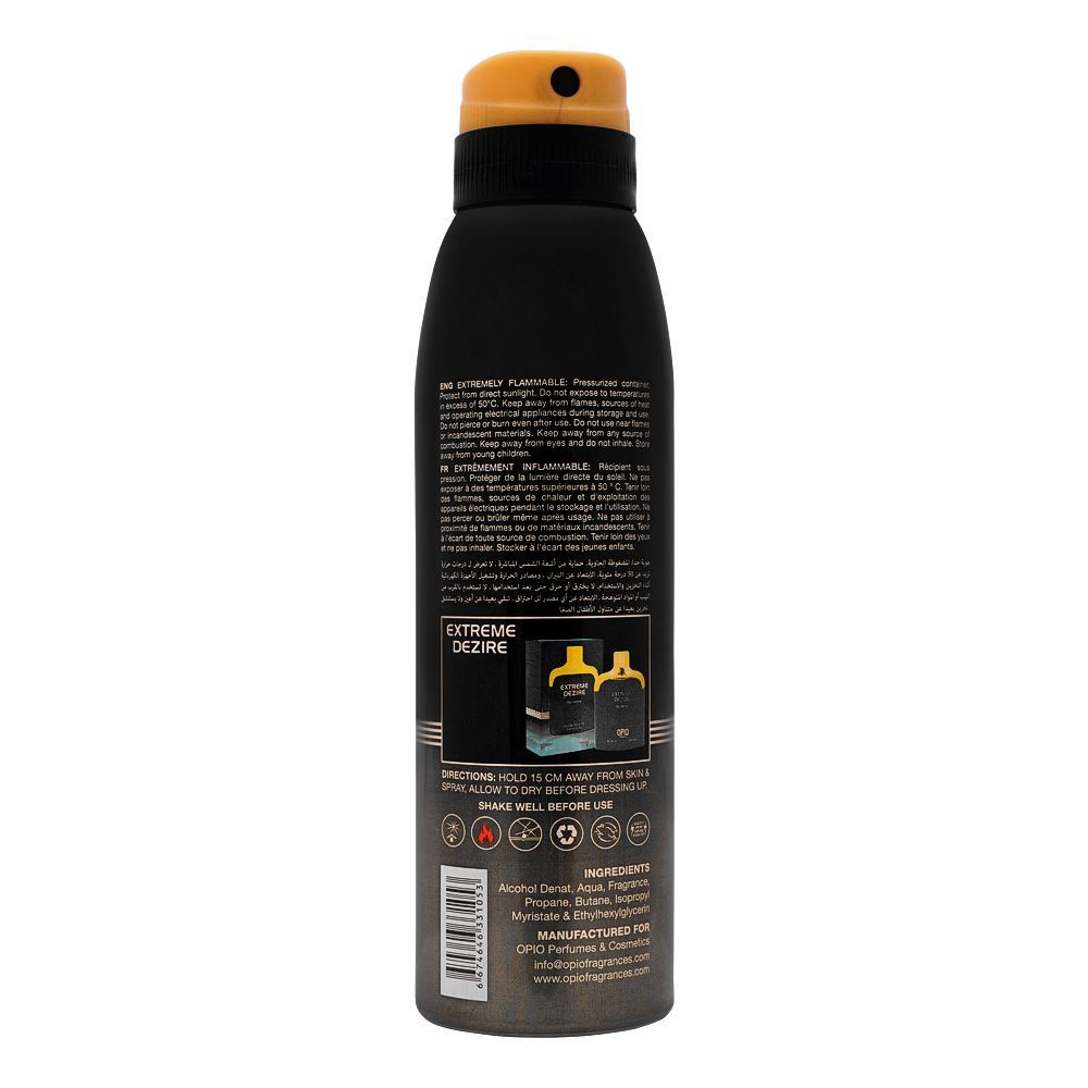 Opio Extreme Dezire Pour Homme Deodorant Body Spray| Deodorant | For Men