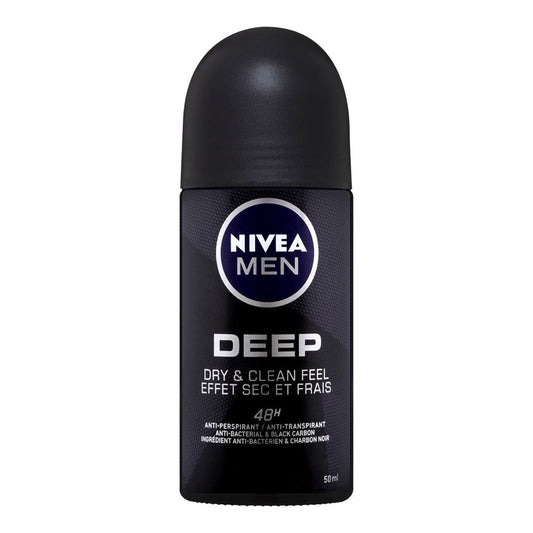 |Nivea Men 48H Deep Dry & Clean Feel Anti-Perspirant Roll-On| Germany | Dedorant for Men.
