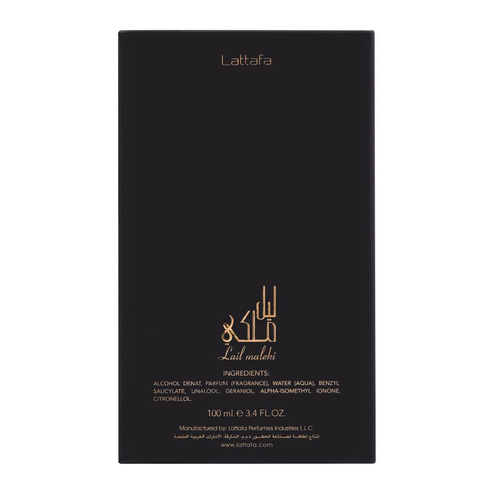 Lattafa Lail Maleki Eau De Parfum, 100ml | United Arab Emirates | Fragrance For Women