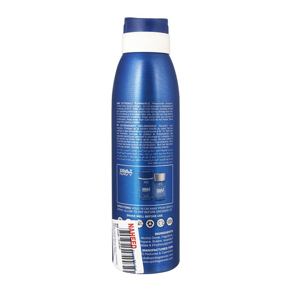 Opio Vault Navy Pour Homme Deodorant Spray| Deodorant | For Men
