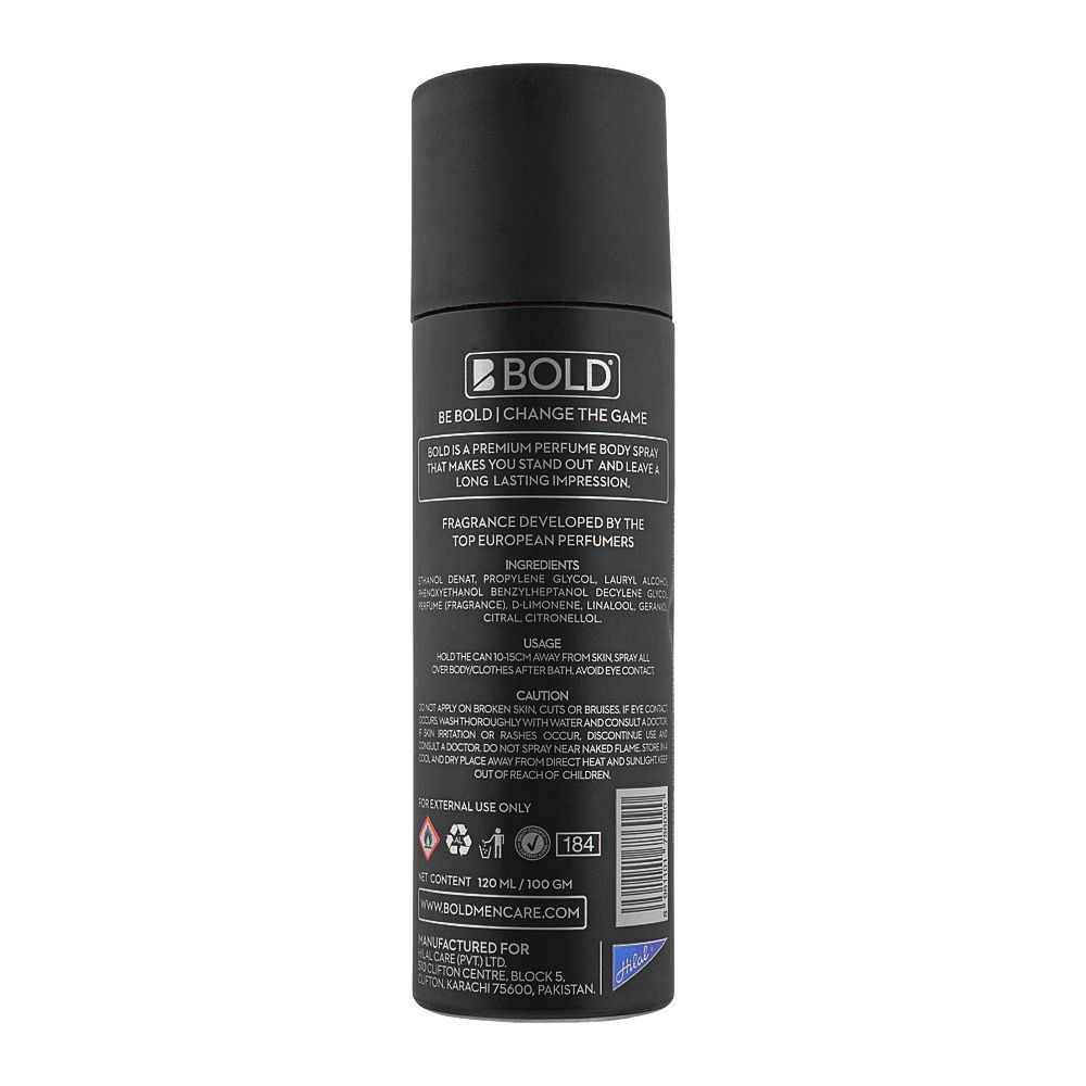 Bold Black Collection Indigo Long Lasting Perfume Body Spray| Deodorant | For Men