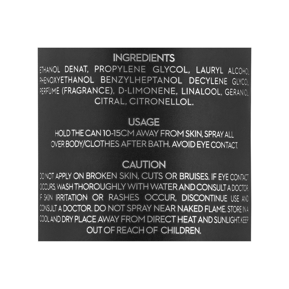 Bold Black Collection Indigo Long Lasting Perfume Body Spray| Deodorant | For Men