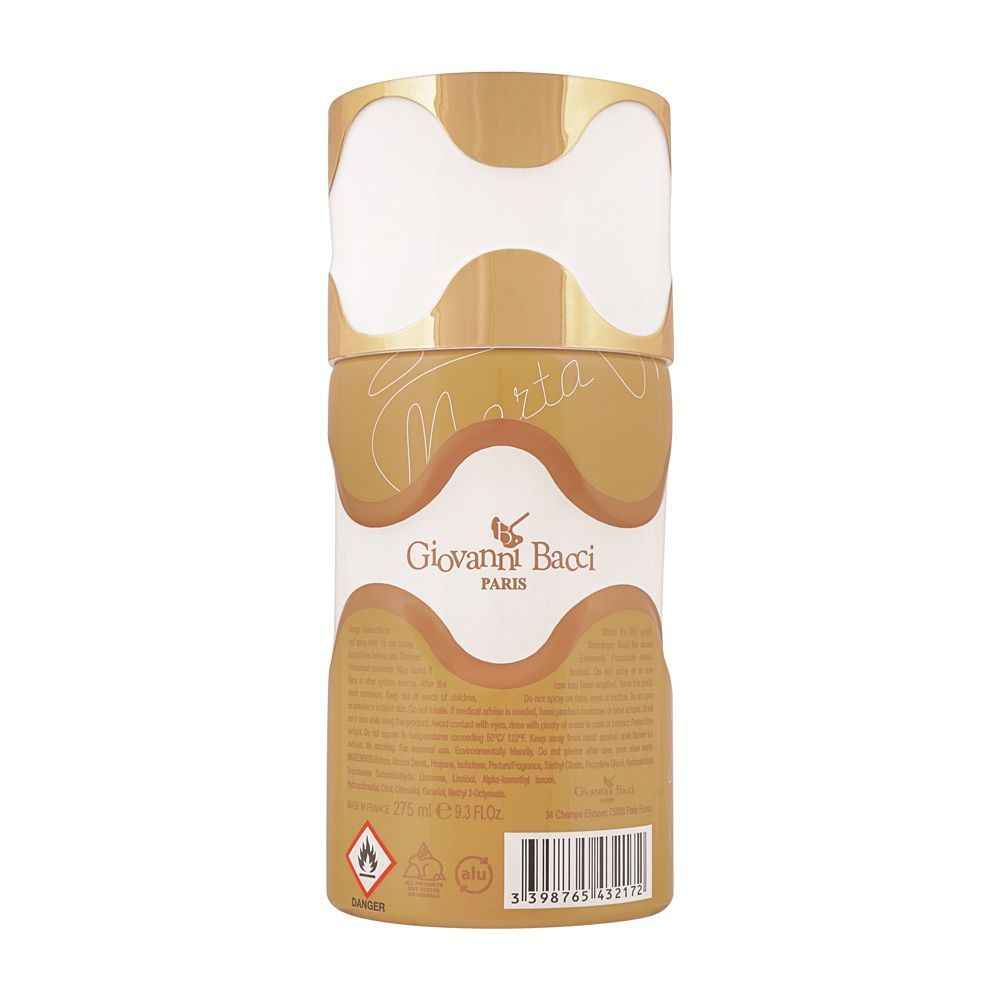 Giovanni Bacci Santa Marta Pour Femme Perfume Deodorant Spray | France | For Women