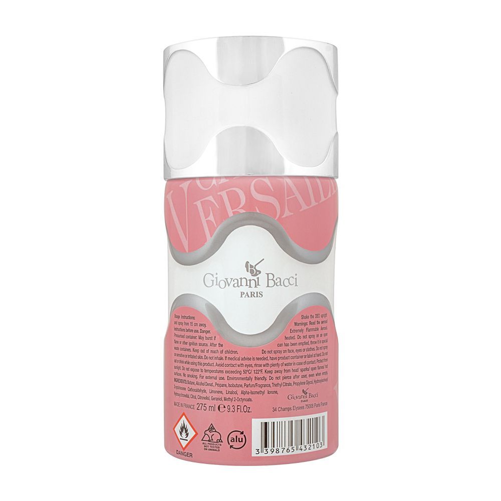 iovanni Bacci Chateau De Versailles Pour Femme Perfume Deodorant Spray | France | For Women