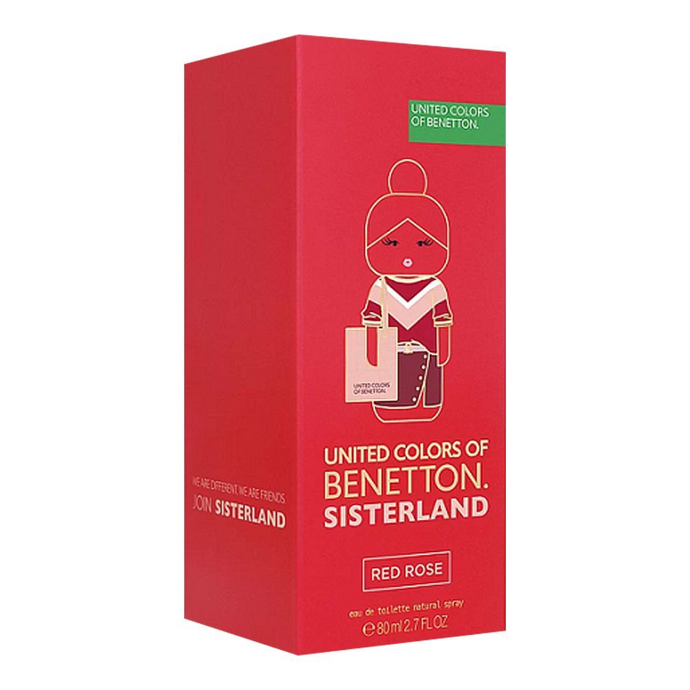 United Colors Of Benetton Sisterland Red Rose EDT, Fragrance For Women| spain | perfume For Women