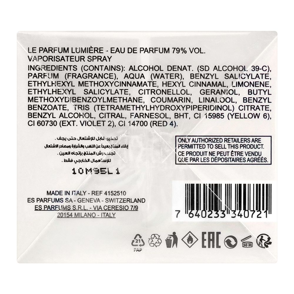 Elie Saab Le Parfum Lumiere Eau De Parfum, 90ml | Italy | Fragrance For Women