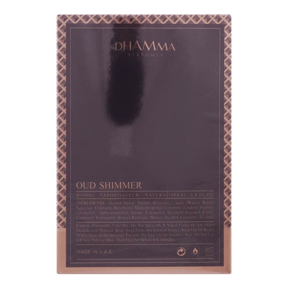 Dhamma Oud Shimmer Gold Edition | United Arab Emirates | Fragrance for Men.