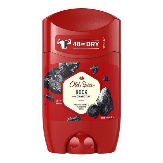 Old Spice Rock Charcoal 48H Dry Antiperspirant Deodorant Stick |United Kingdom | For Men