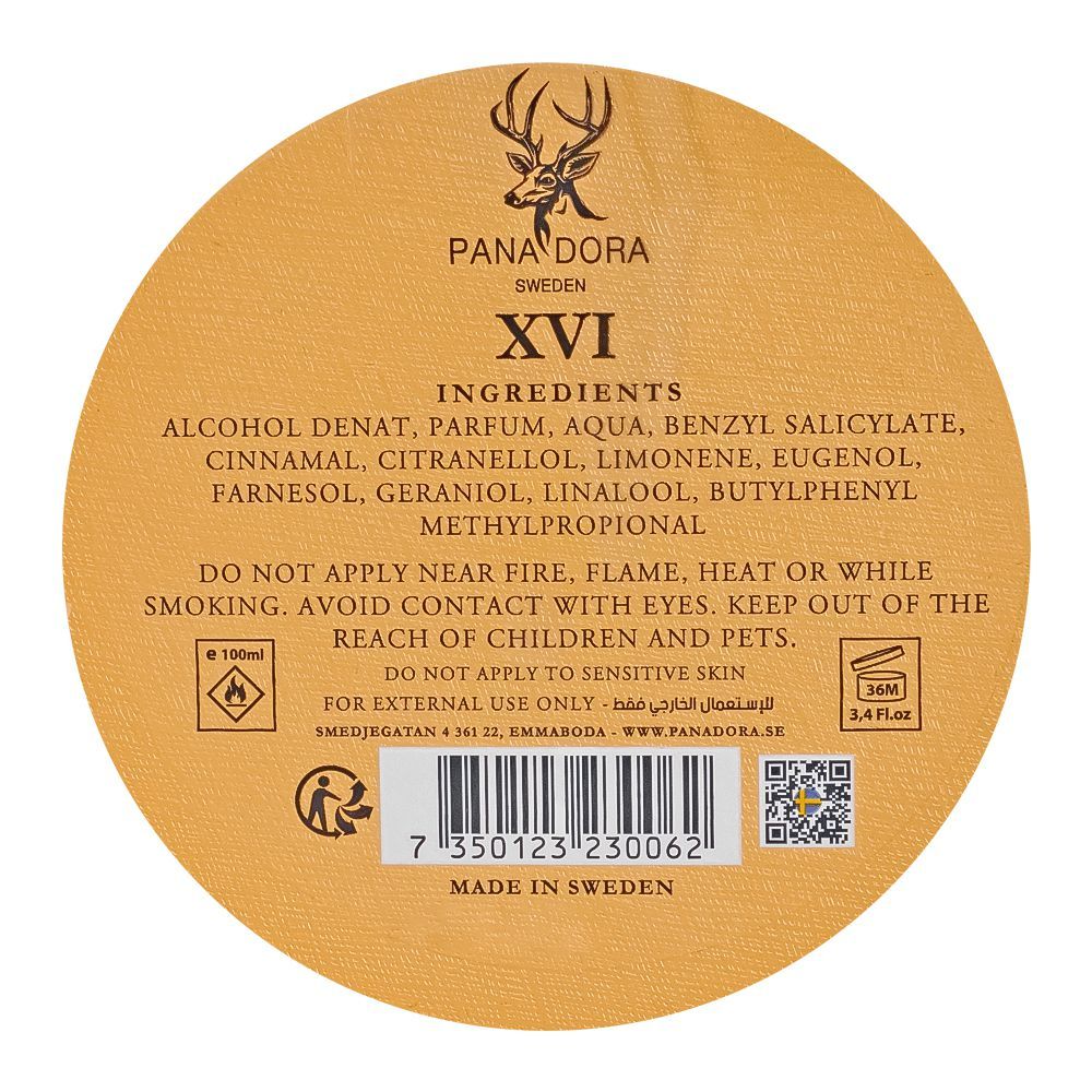Pana Dora Sweden XVI Eau De Parfum | Sweden |Fragrance For Men & Women.