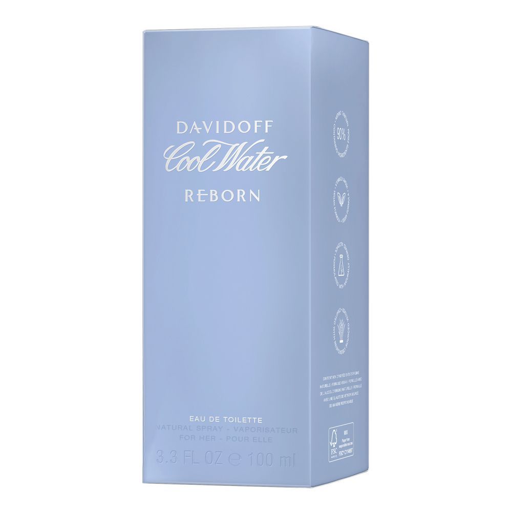 Davidoff Cool Water Reborn Eau De Toilette For Women, 100ml | Women Perfumes