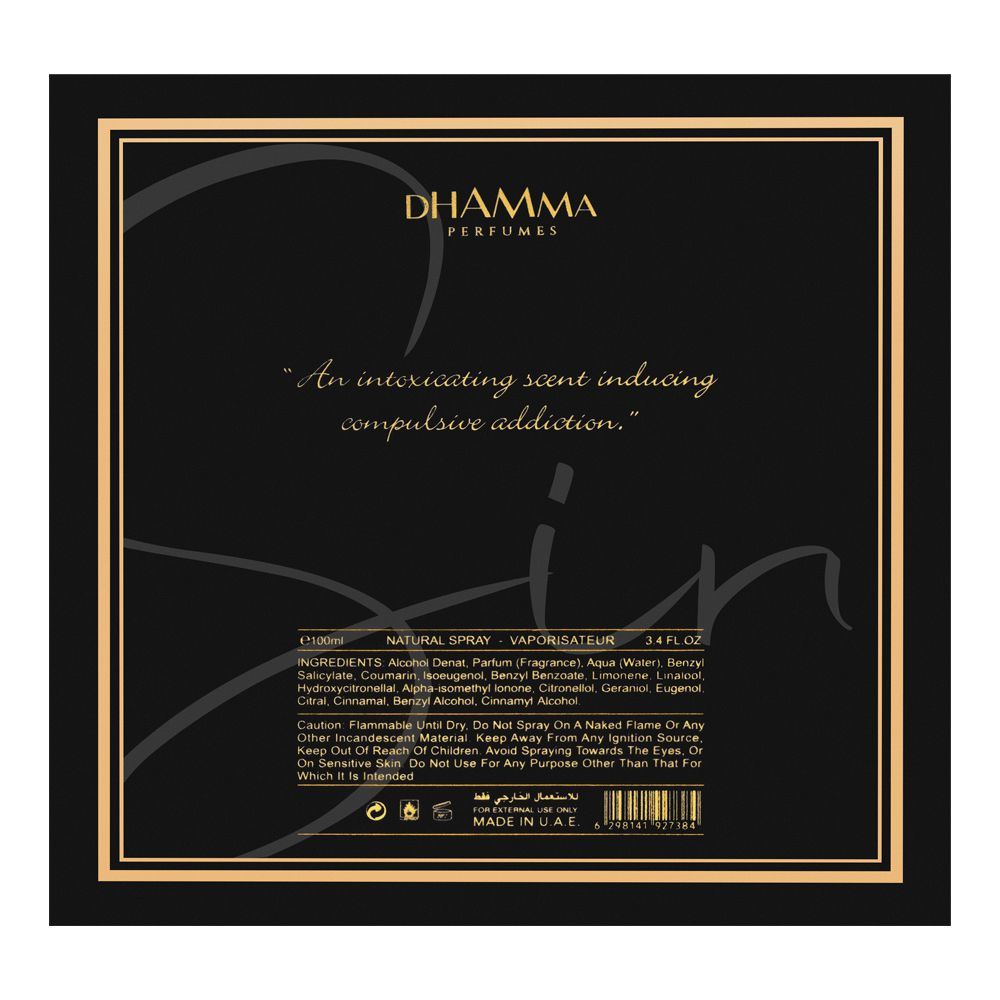 Dhamma Sin Parfum | United Arab Emirates | Fragrance for Men.