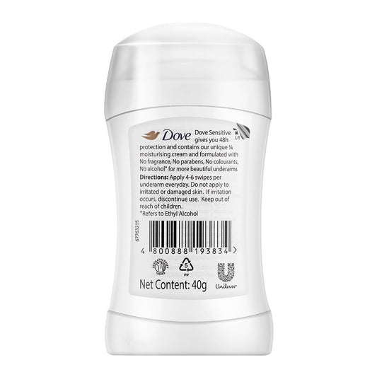 Dove 48H Invisible Dry Anti-Perspirant Deodorant Stick, 0% Alcohol | Dove | For Women