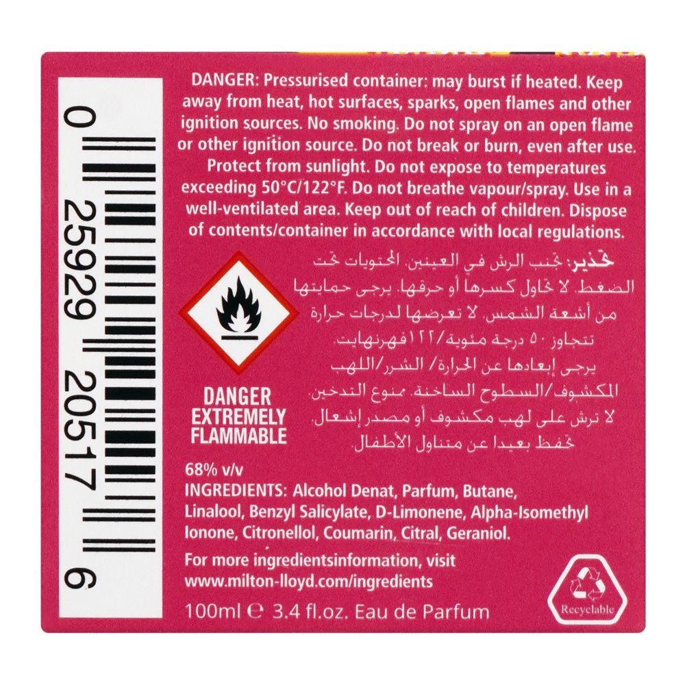 Milton Lloyd Color Me Pop Art Femme Eau De Parfum, 100ml | United Kingdom | Fragrance For Women