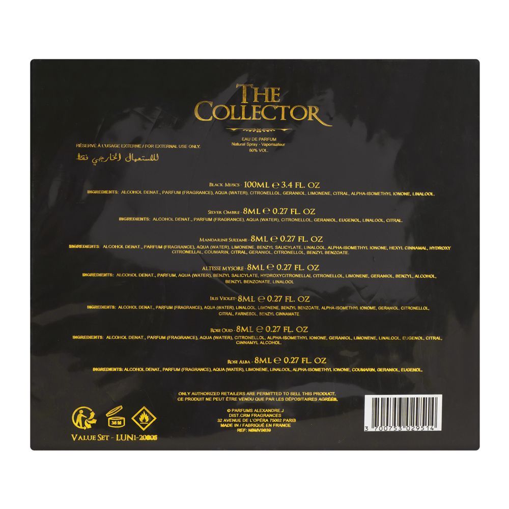 Alexandre.J The Collector Black Muscs Set Black Musc Eau De Parfum | United Arab Emirates| perfume For Men.