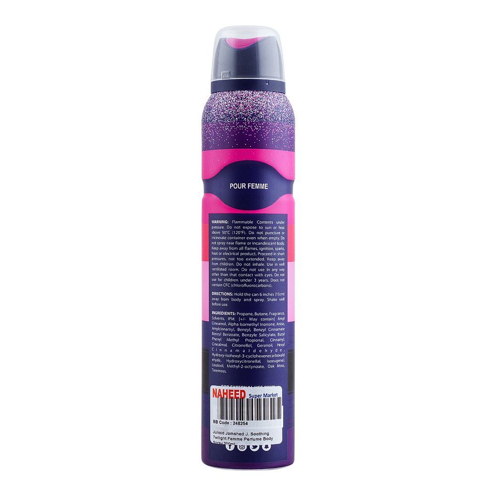 Junaid Jamshed J. Soothing Twilight Femme Perfume Body Spray | J. Fragrances | For Women