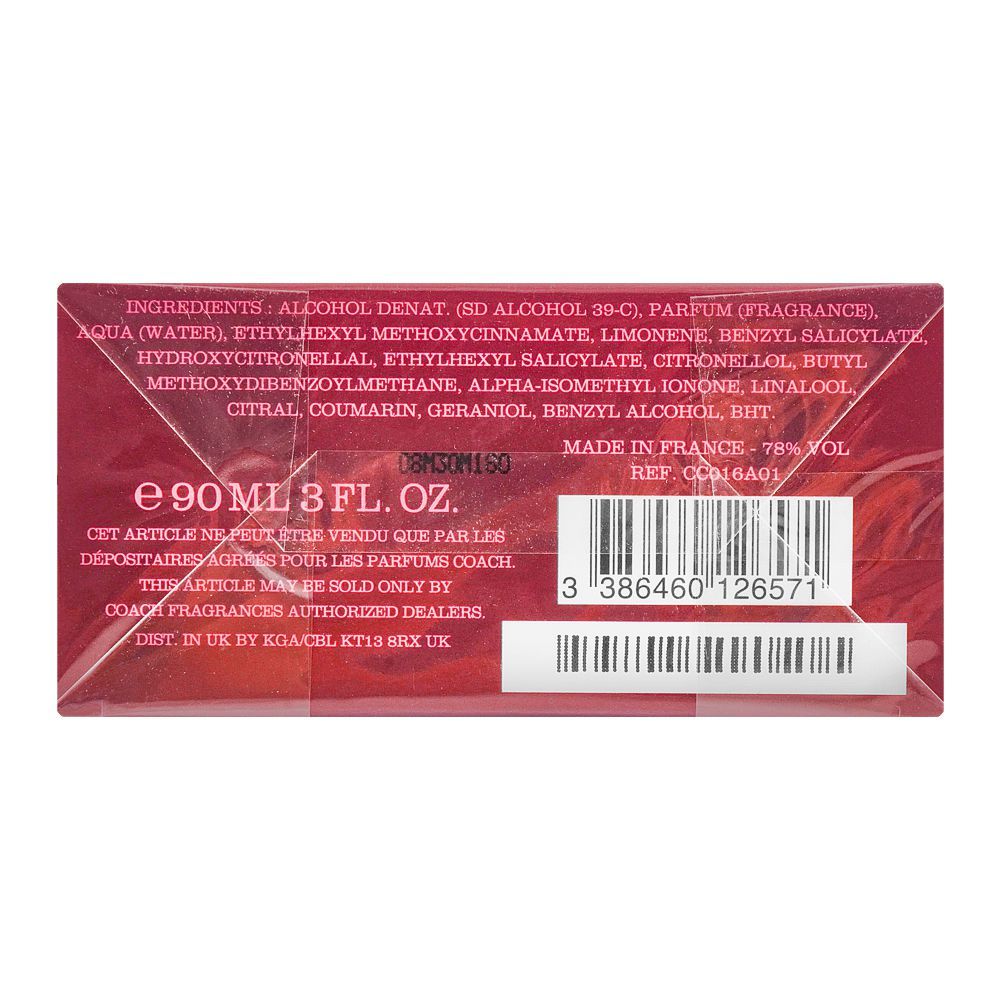 Coach Wild Rose Eau De Parfum, 90ml | France | For Women