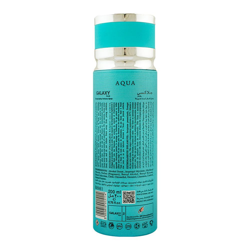 Galaxy Concept Aqua Pour Homme Perfume Body Spray| United Kingdom | For Men
