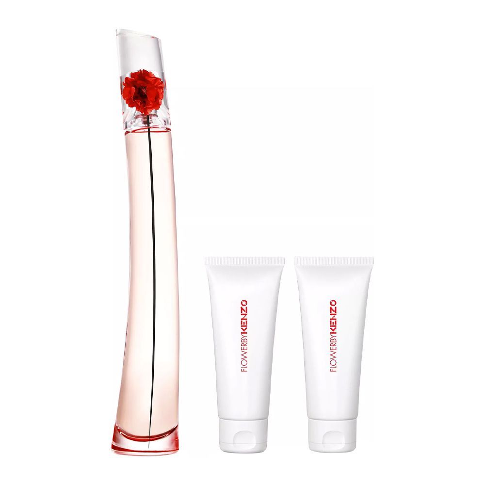 Kenzo Flower By Kenzo L'Absolue Set For Women, Eau De Parfum, 100ml + Eau De Parfum En Lait, 2x75ml | France | Fragrance For Women