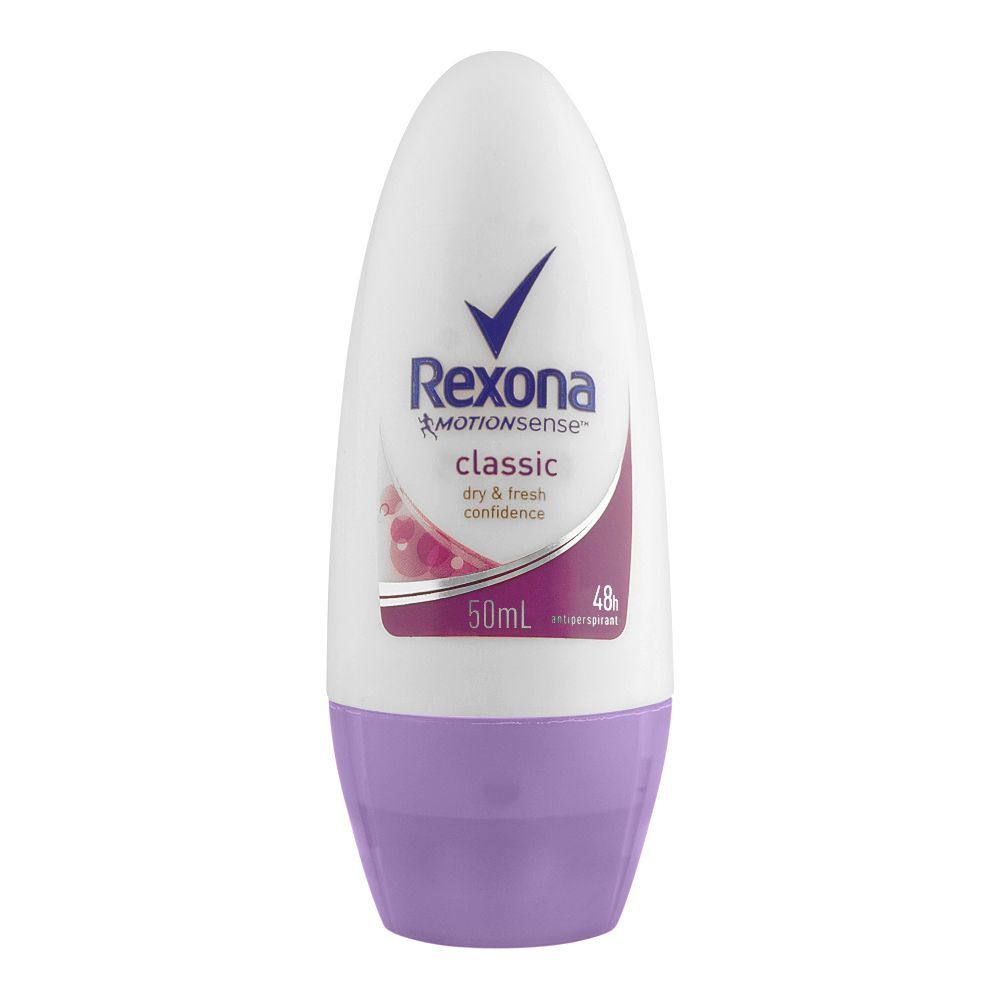 Rexona Motion Sense Classic Dry & Fresh Confidence 48H Anti-Perspirant Roll On| Deodorant | For Men
