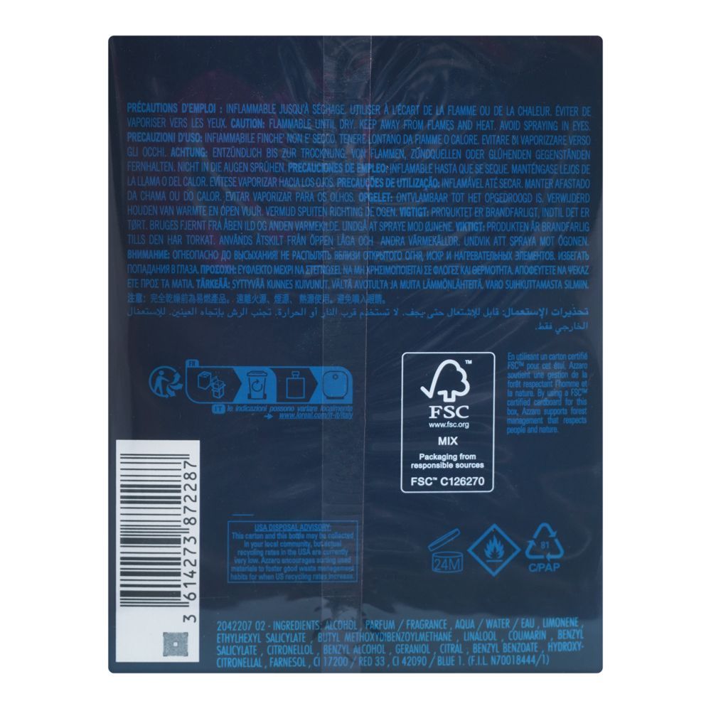 Azzaro Chrome Parfum| France | Fragrance for Men.