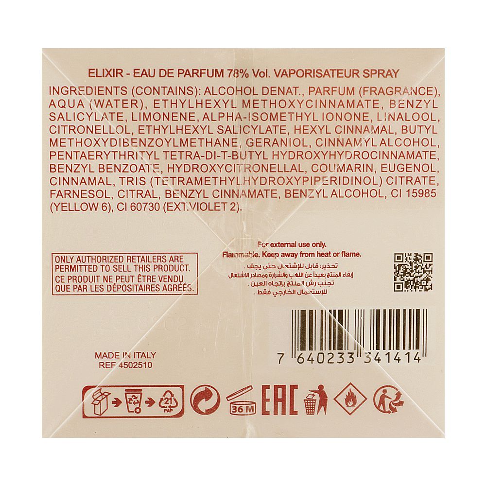Elie Saab Elixir Eau De Parfum, 100ml | Italy | Fragrance For Women