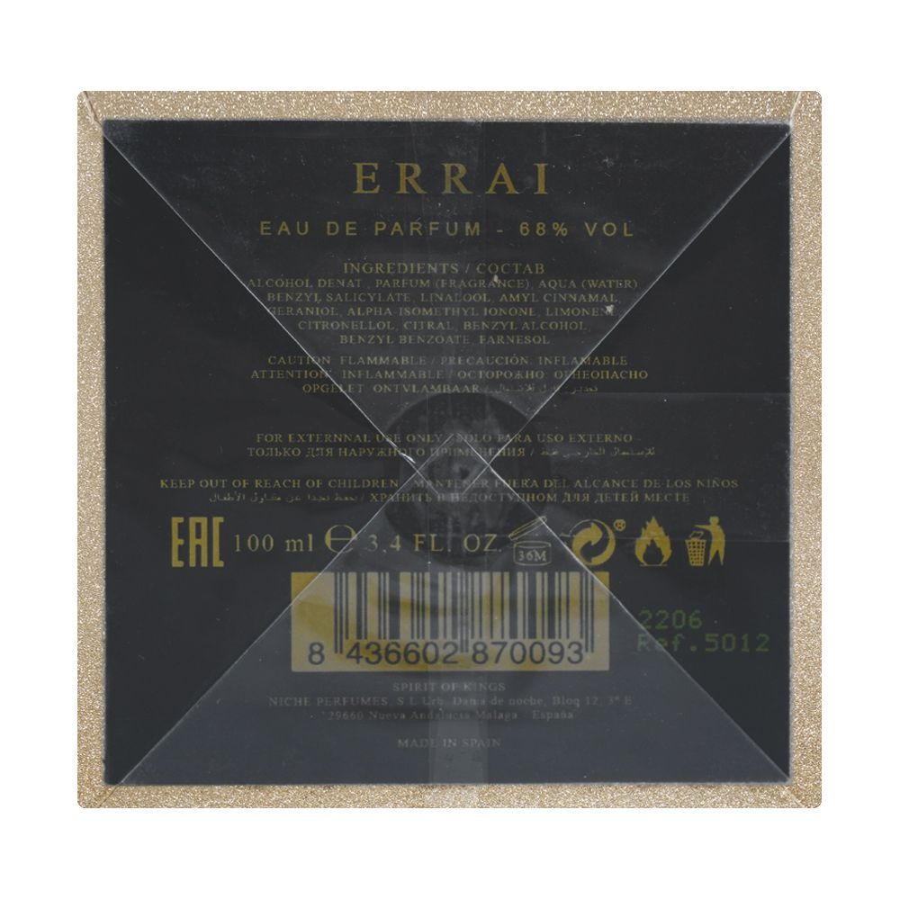 Spirit Of Kings Errai Eau De Parfum, 100ml | Spain | For Men & Women