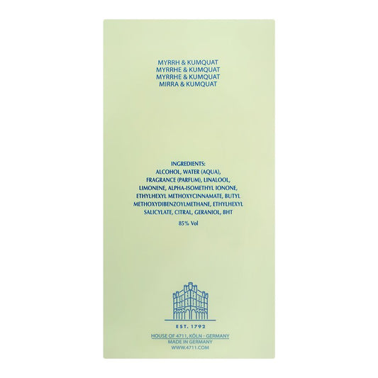 4711 Acqua Colonia Myrrh & Kumquat Eau De Cologne, 50ml | Germany | Fragrance For Men & Women.