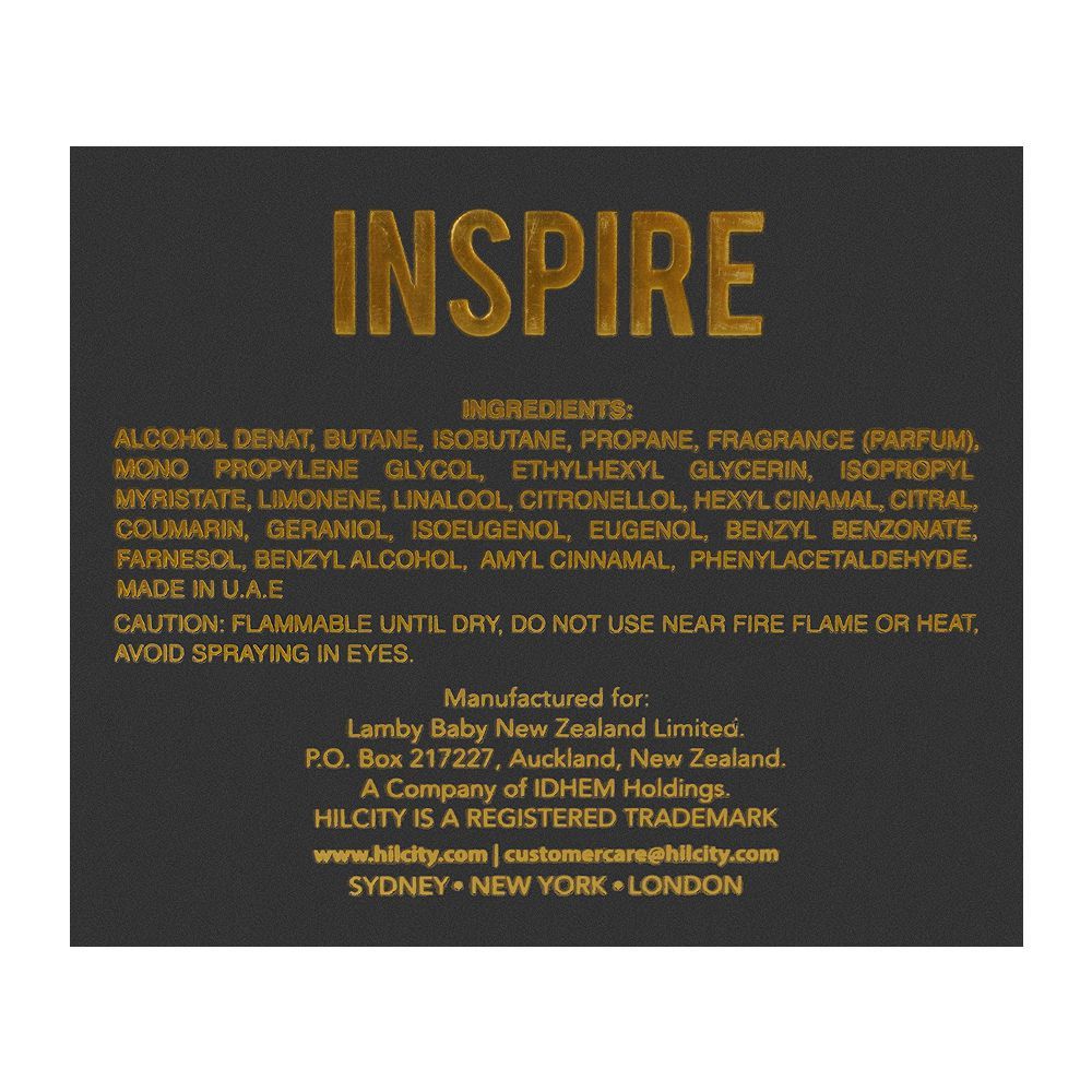 Hill City Inspire Pour Homme Eau De Parfum, 100ml | United Arab Emirates | Fragrance For Men