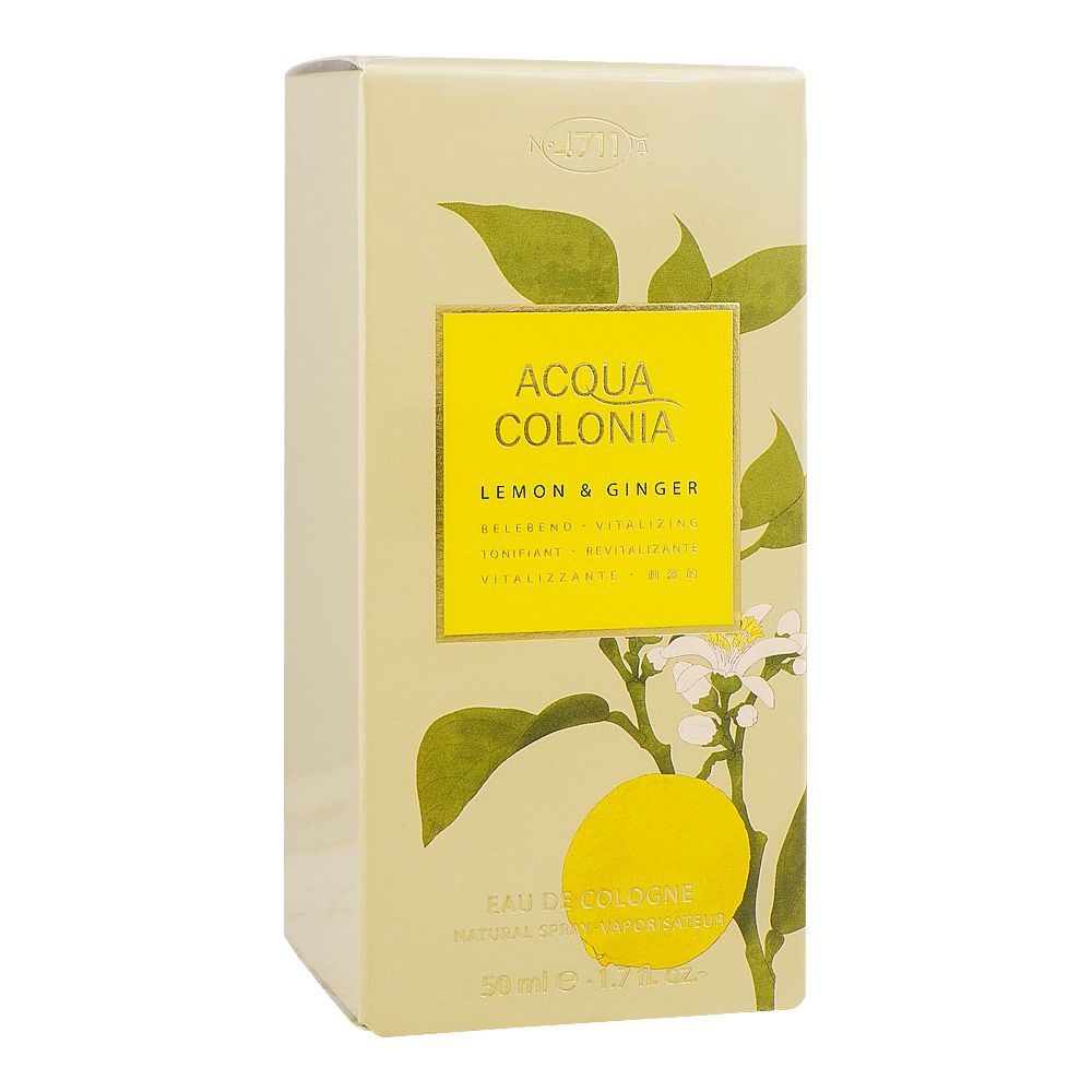 4711 Acqua Colonia Lemon & Ginger, Eau De Cologne, 50ml | Germany | Fragrance For Women