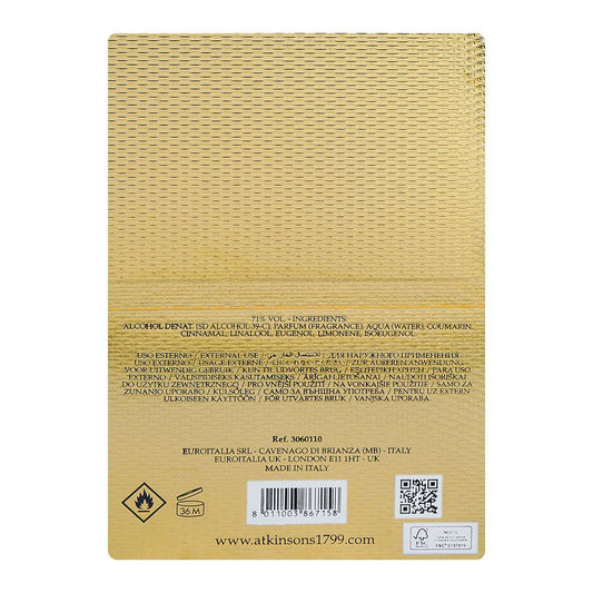 Atkinsons Oud Save The King, Eau de Parfum, 100ml | Italy | Fragrance For Men & Women