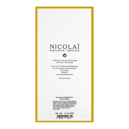 Nicolai Patchouli Intense, Eau de Parfum, 100ml | France | Fragrance For Men & Women