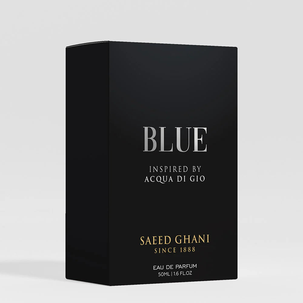 Saeed Ghani Blue Perfume Inspired By Acqua Di Gio, Eau de Parfum, 50ml | Nationwide | Fragrance For Men