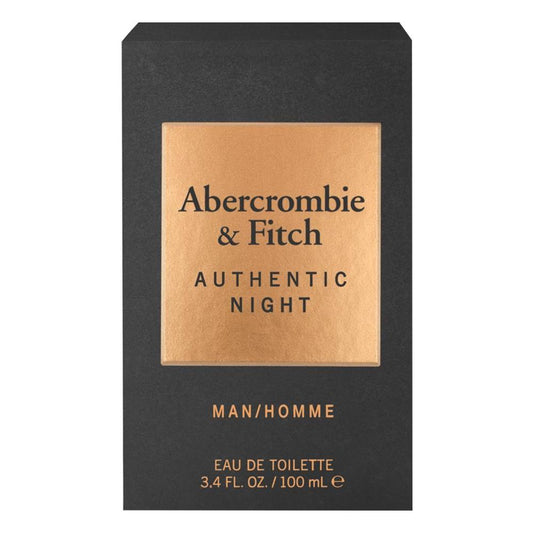 Abercrombie & Fitch Authentic Night Perfume, Eau de Toilette, 100ml | United States | Fragrance For Men